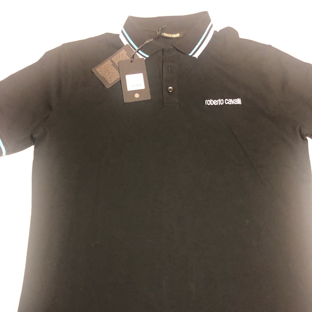 Authentic NWT Roberto Cavalli Polo Shirt.